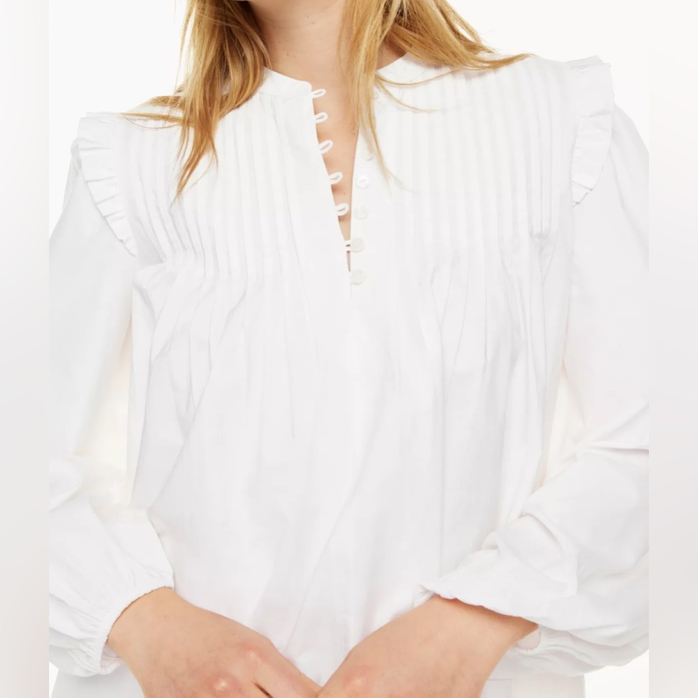 NWT Aritzia Little Moon Helena Poplin Dress Pink - Picture 3 of 7